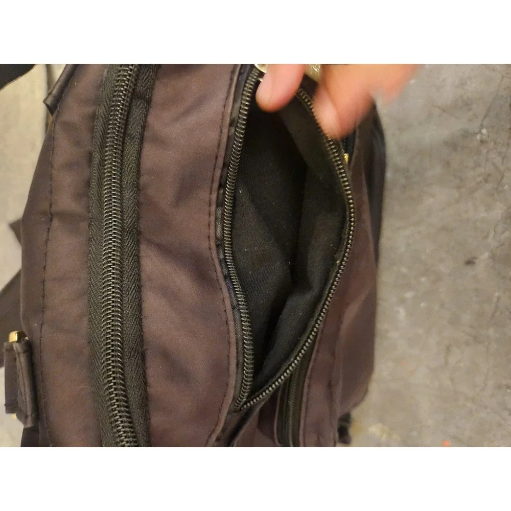 Ju-Ju-Be Black‎ Diaper Bag Backpack Convertible Tote Gold Hardware Organizer